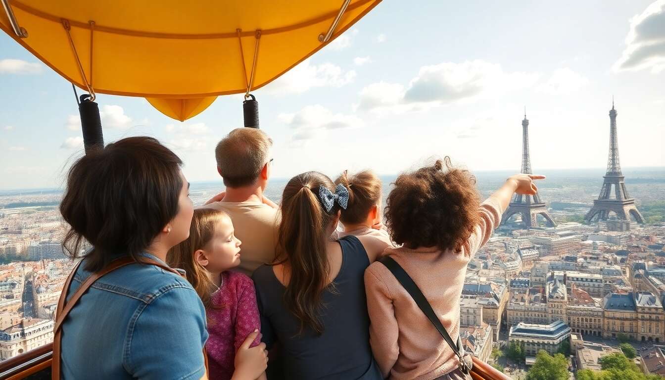 Observer paris depuis le ballon de paris