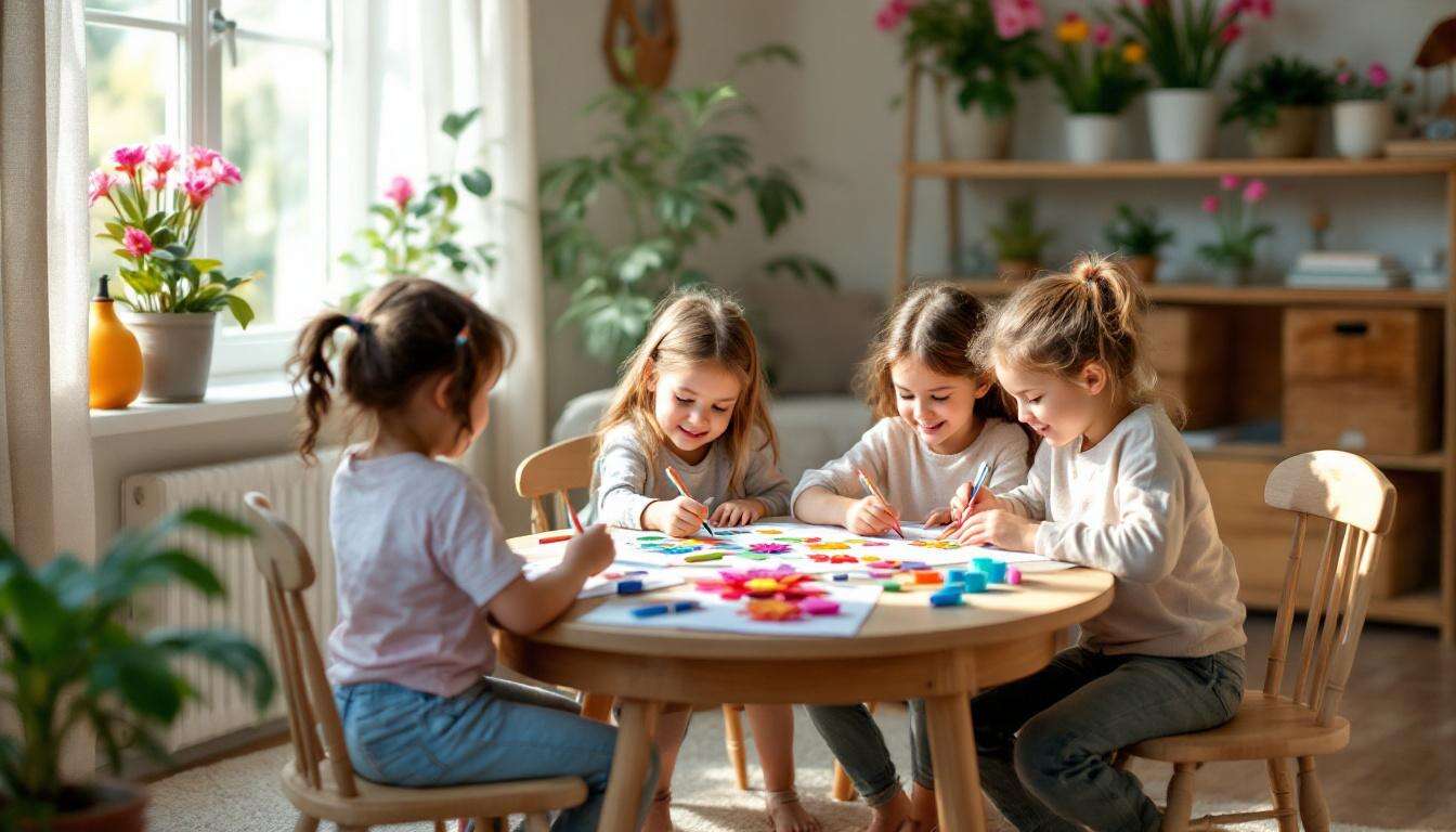 Des mots en fleurs : activités créatives pour enfants à la maison