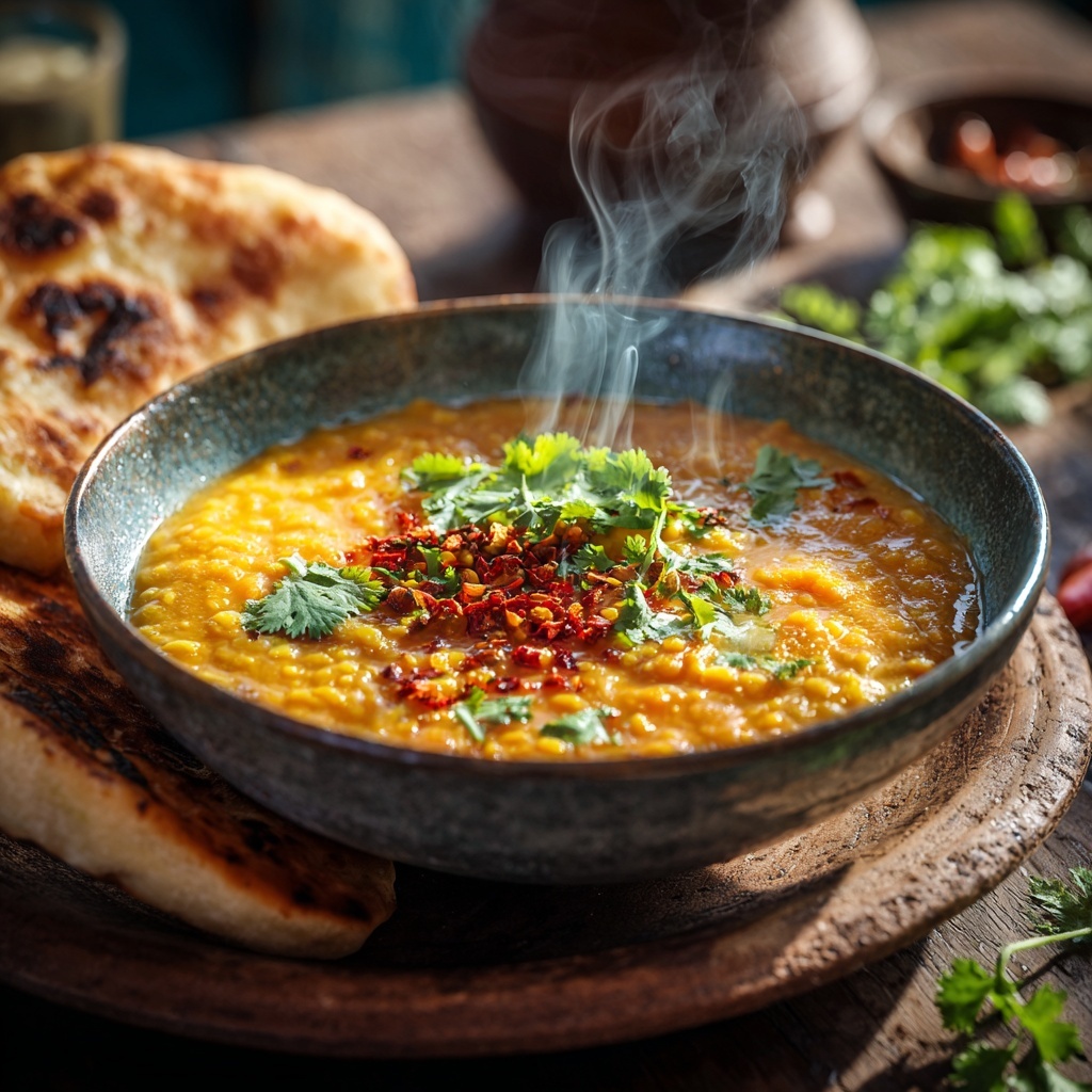 Recette de Dahl au lait de coco