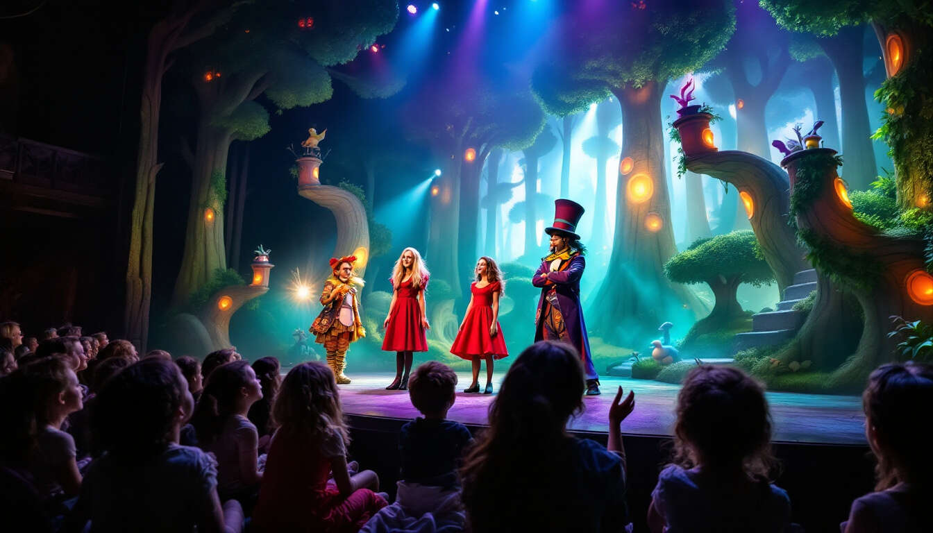 Spectacle musical "Alice au Pays des Merveilles" pour enfants à Paris