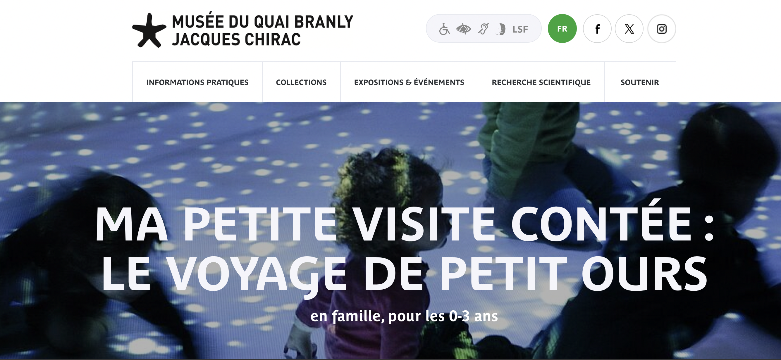 Visite contée "Le voyage de Petit Ours" au musée du quai Branly - Jacques Chirac