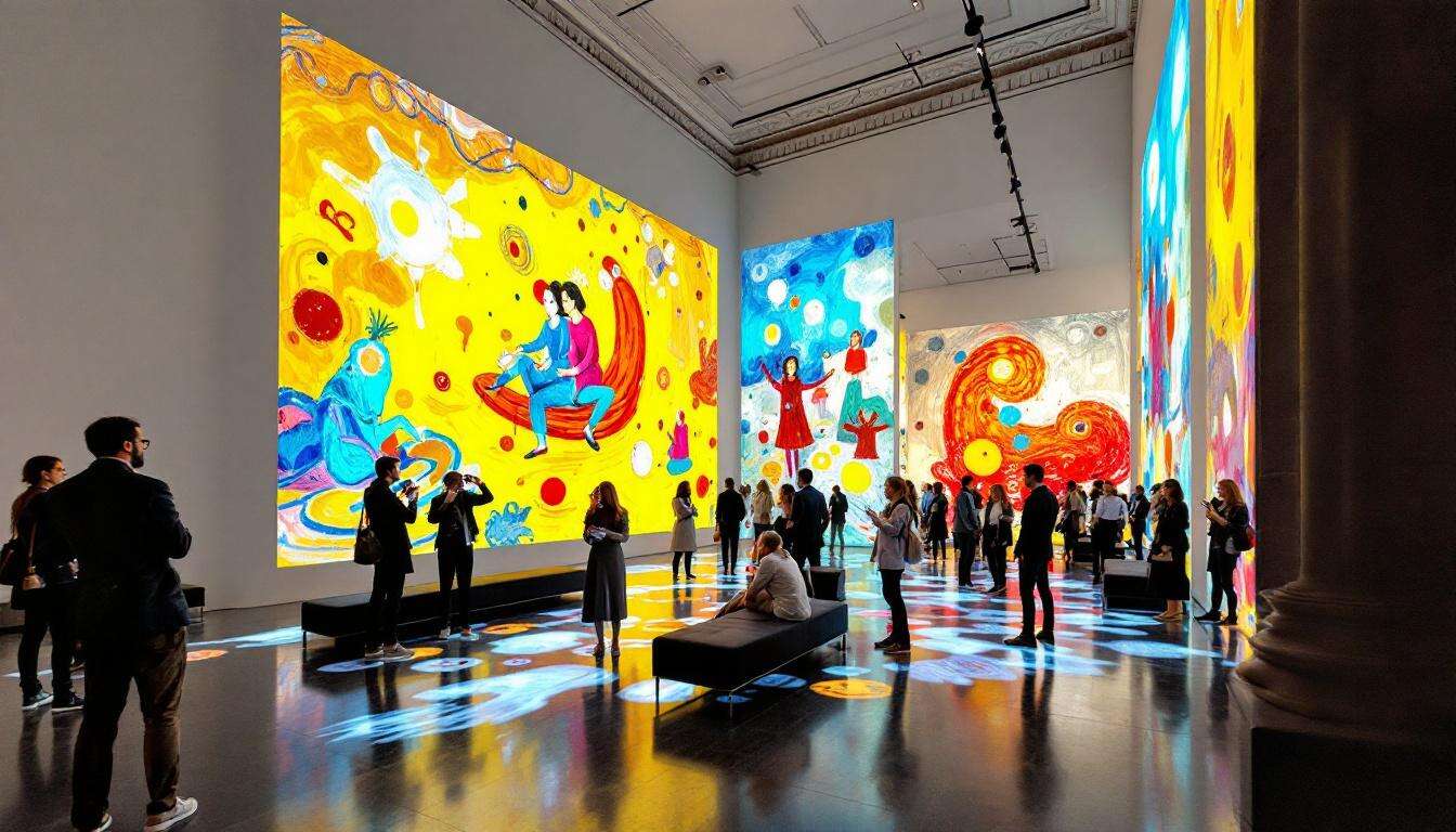 Exposition immersive : chagall à l'Atelier des Lumières, paris-NY en famille