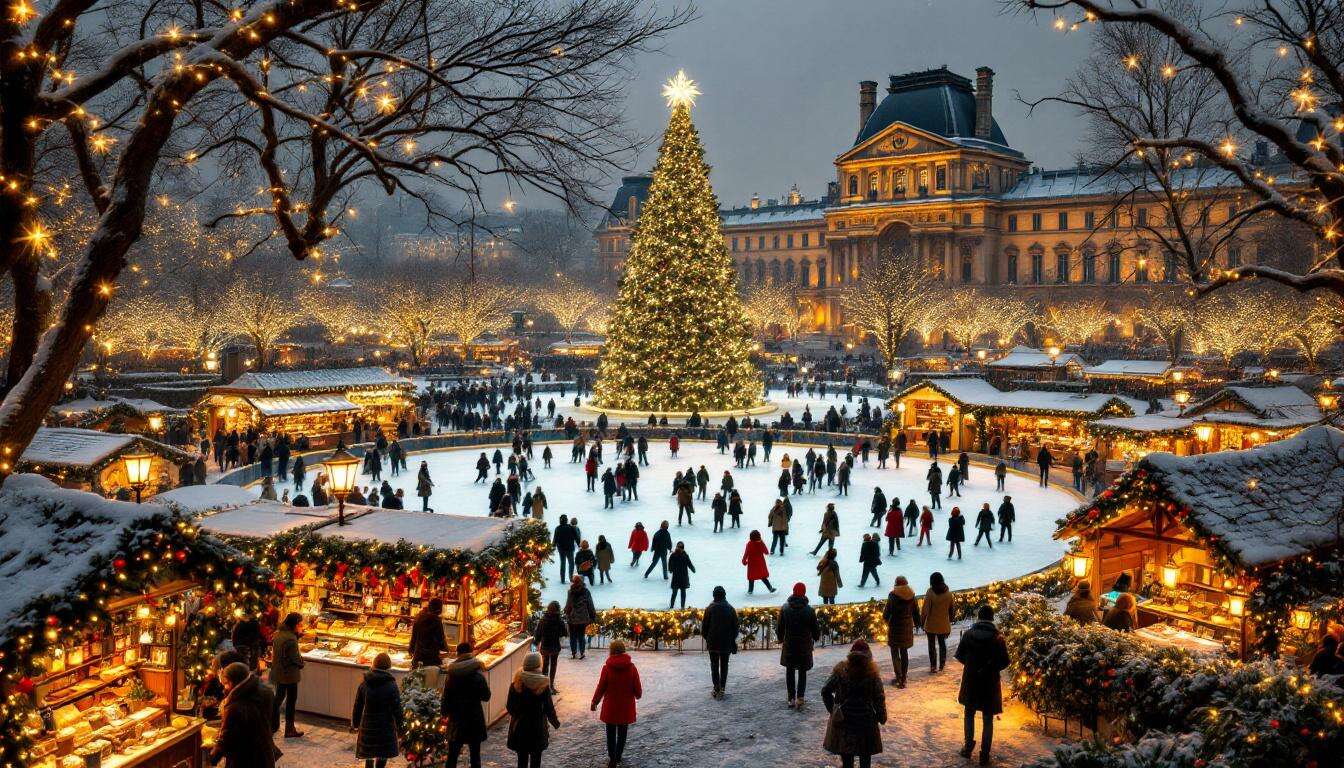 Noël au Jardin des Tuileries : patinoire et Marché Magique à Paris