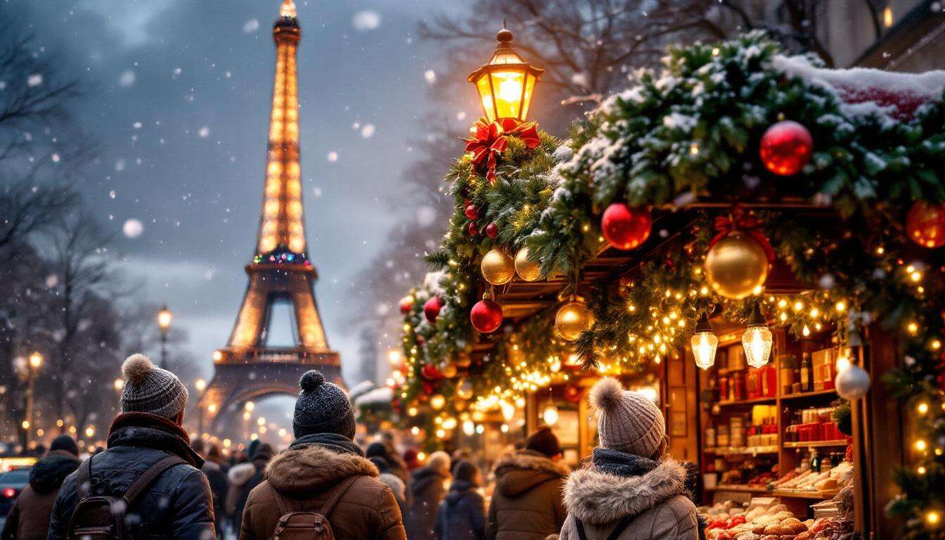 Illuminations de Noël à Paris : magie féerique des fêtes