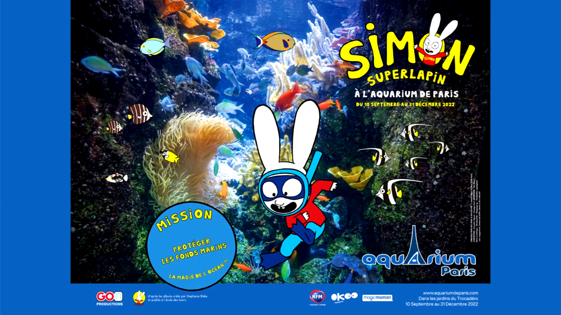 Simon Super Lapin à l'Aquarium de Paris : expo ludique dès 2 ans dans le 12ème arrondissement