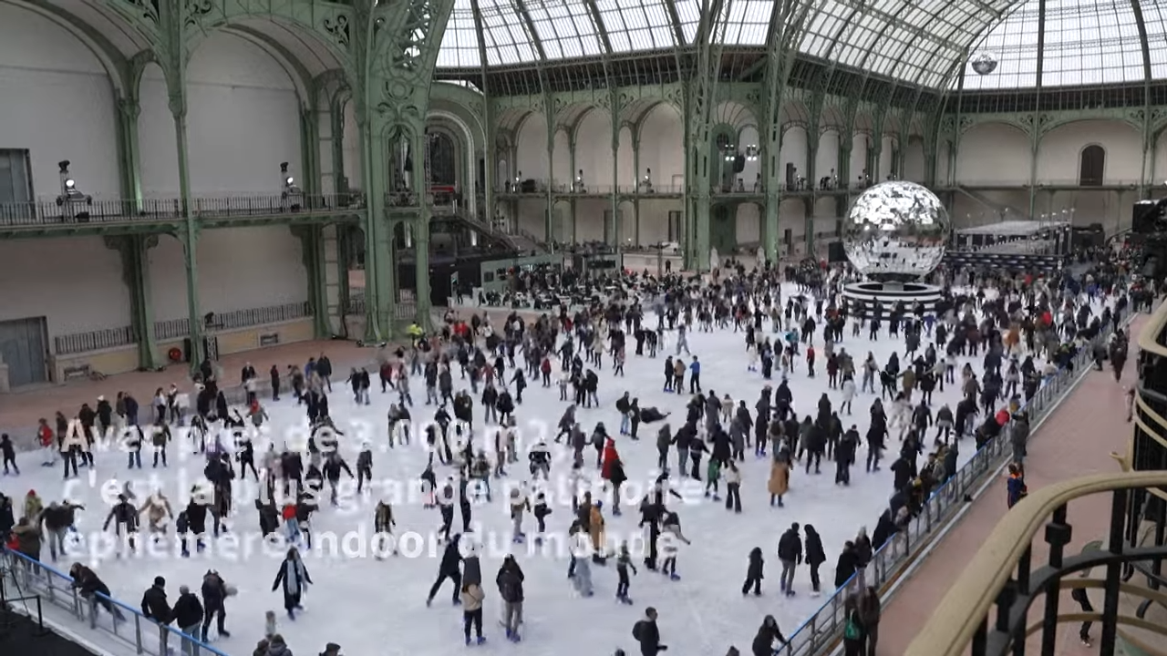 Patinoire Géante au Grand Palais : record à Paris !